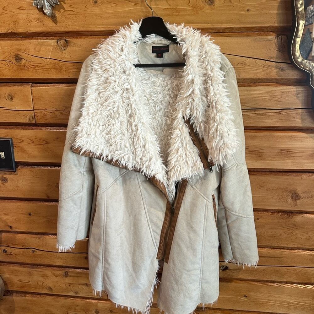 Sand Studio Cream Teddy Faux-Shearling Jacket